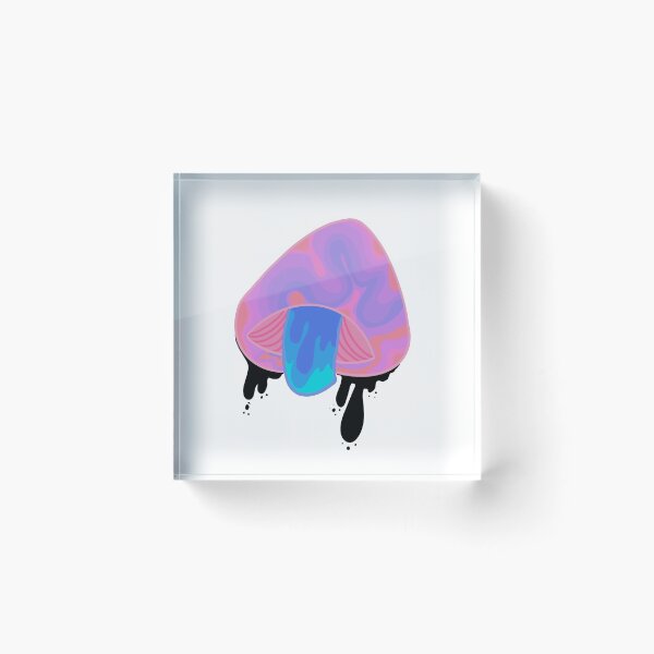 Item preview, Pink and Blue Drippy Mushroom designed and sold by giannadiane.
