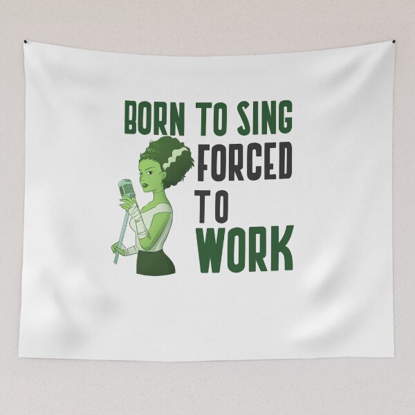 Item preview, BORN TO SING FORCED TO WORK designed and sold by 30-Merch.