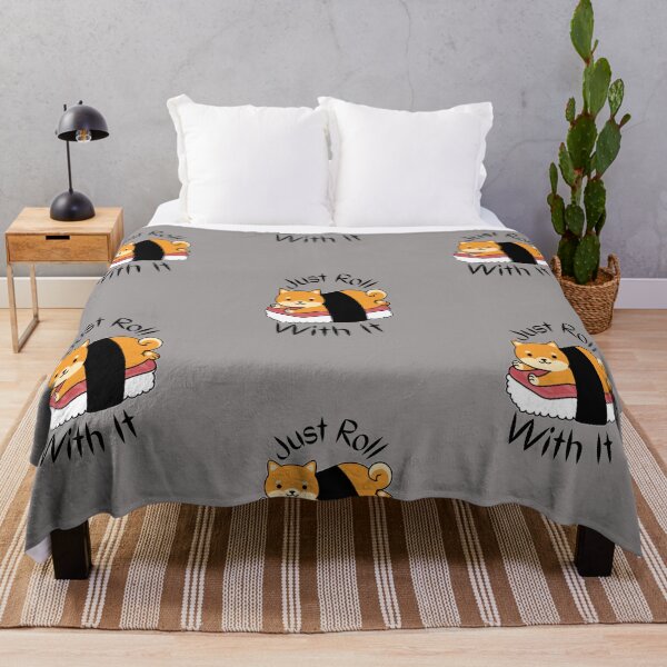 Item preview, Just Roll With It Shiba Inu in Sushi - Cute designed and sold by Pumpkin-Prints.