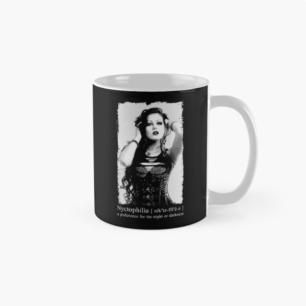 Aperçu de l'œuvre Nyctophilie, Amour des Ténèbres, Conception Occulte Gothique, Fille Goth, Cadeau Occulte créée et vendue par Proverbial Wisdom Design.
