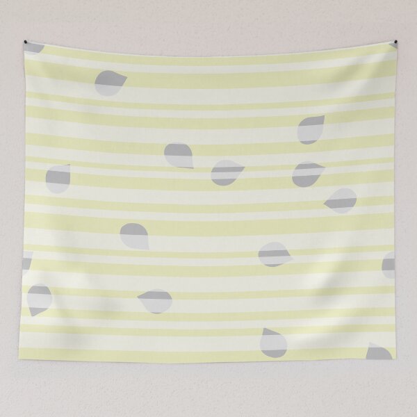Item preview, Grey and yellow hidden teardrops designed and sold by swans-swatches.