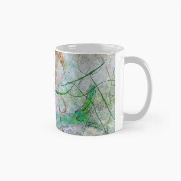 Item preview, Fish in water, blue fish, red fish, dark water, green, blue bubbles, net, ,  designed and sold by NessArtByEwa.