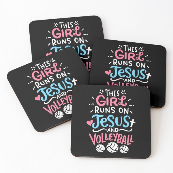 Item preview, This Girl Runs On Jesus And Volleyball designed and sold by nauglesamatha.