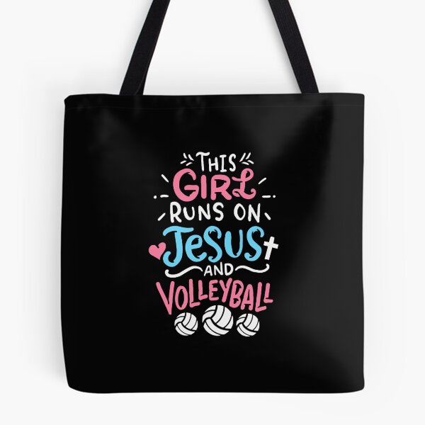 Item preview, This Girl Runs On Jesus And Volleyball designed and sold by nauglesamatha.