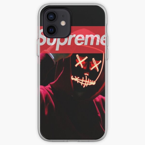 sweat à capuche rouge Coque souple iPhone