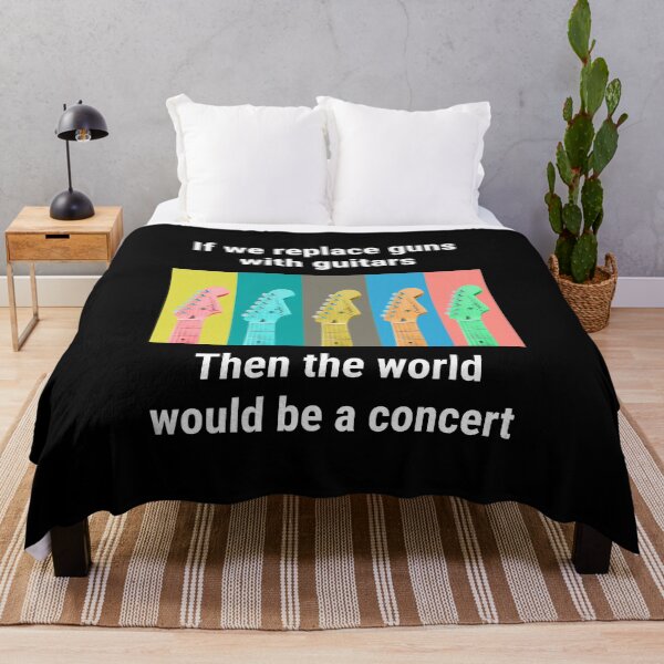 Item preview, Guitar quote. If we replace guns with guitars, then the world would be a concert.  designed and sold by efenem.