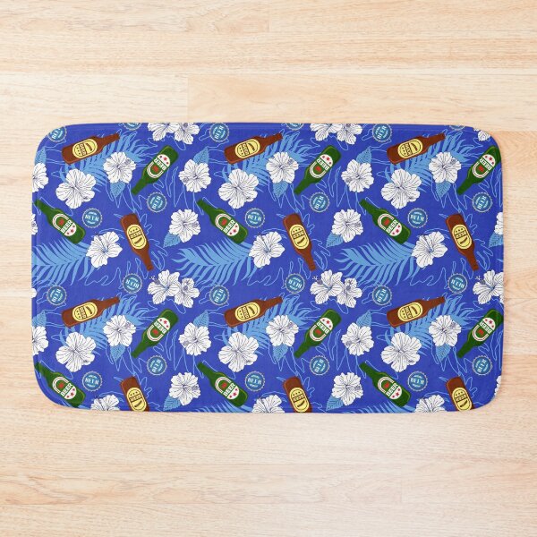 Item preview, Beer Bottles Blue Hawaiian Shirt Pattern designed and sold by HotHibiscus.