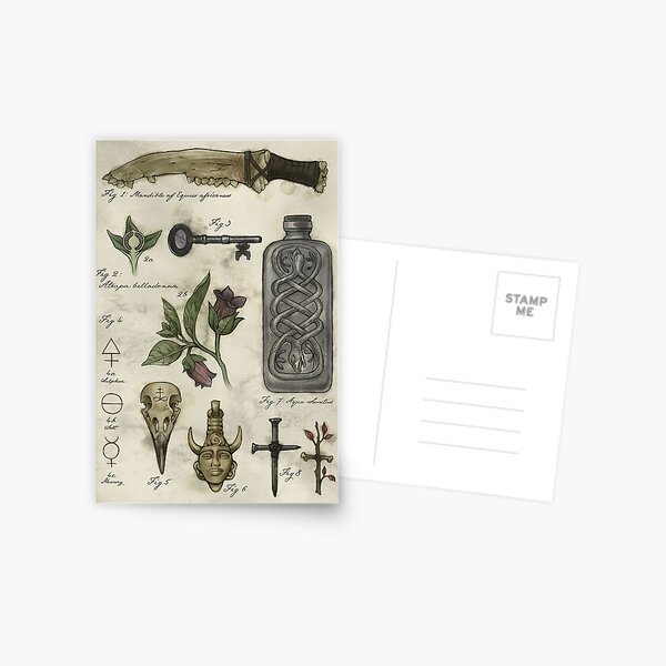 (Super)natural History - Hunter's artefacts Postcard