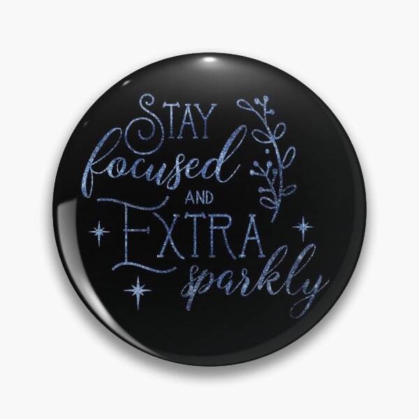 Item preview, Stay focused - Blue Glitter Design  designed and sold by Lucky-Town-Art.