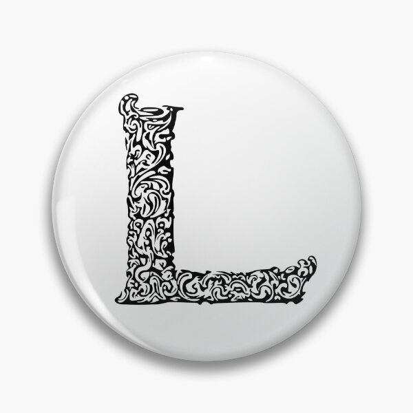 Item preview, Black Monogram - Letter "L" designed and sold by RoamingRabbit.