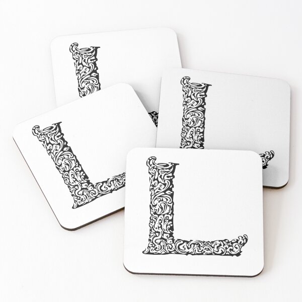 Item preview, Black Monogram - Letter "L" designed and sold by RoamingRabbit.
