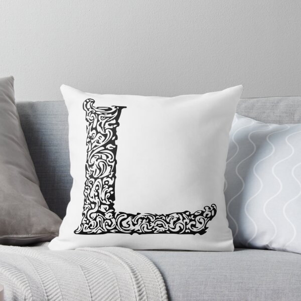 Aperçu de l'œuvre Monogramme noir - Lettre «L» créée et vendue par RoamingRabbit.