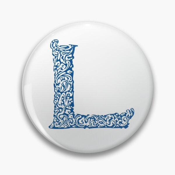Item preview, Blue Monogram - Letter "L" designed and sold by RoamingRabbit.
