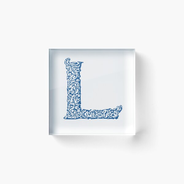 Item preview, Blue Monogram - Letter "L" designed and sold by RoamingRabbit.