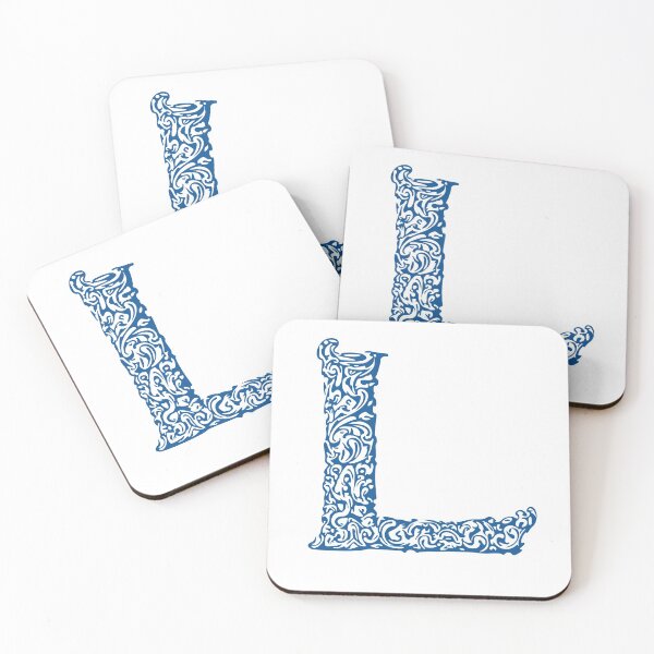 Item preview, Blue Monogram - Letter "L" designed and sold by RoamingRabbit.
