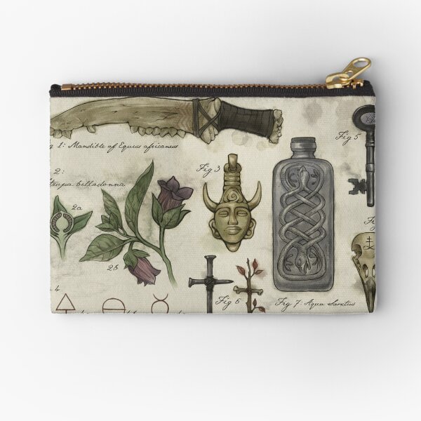 (Super)natural History - Hunter's artefacts Zipper Pouch