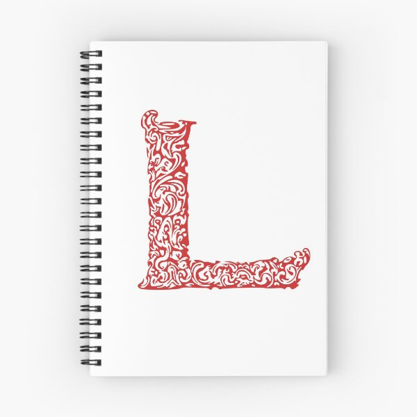 Aperçu de l'œuvre Monogramme rouge - Lettre «L» créée et vendue par RoamingRabbit.