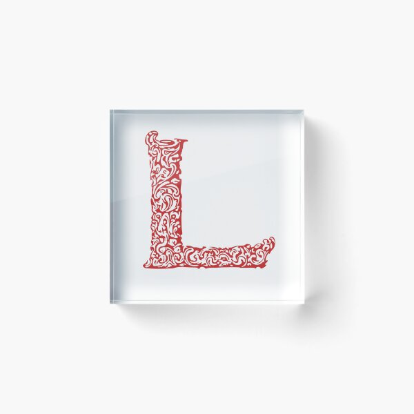 Item preview, Red Monogram - Letter "L" designed and sold by RoamingRabbit.