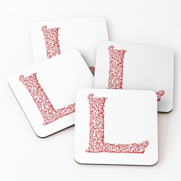 Item preview, Red Monogram - Letter "L" designed and sold by RoamingRabbit.