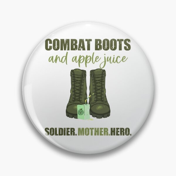 Item preview, Combat Boots and Apple Juice Soldier Mother Hero designed and sold by 1stAmendMerch.