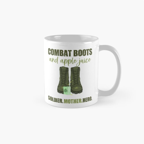 Item preview, Combat Boots and Apple Juice Soldier Mother Hero designed and sold by 1stAmendMerch.