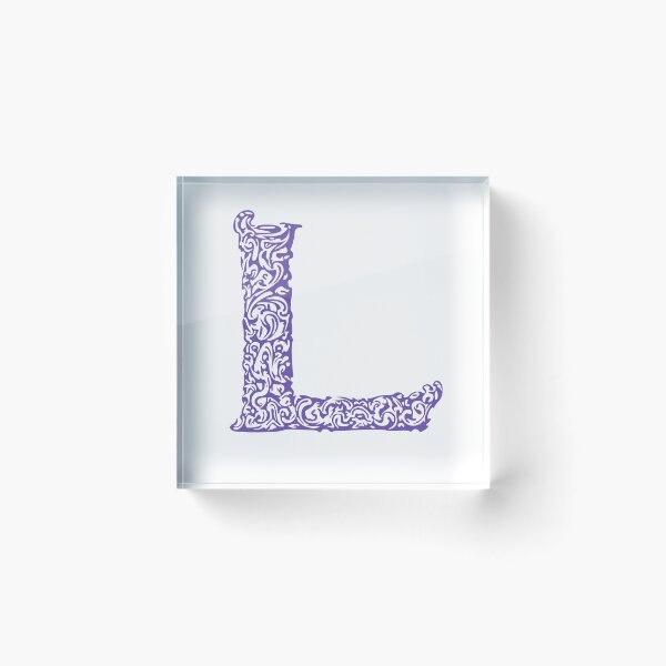 Item preview, Purple Monogram - Letter "L" designed and sold by RoamingRabbit.