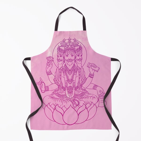 Item preview, Hindu God Brahma line drawing vector illustration, vishnu, asian spiritual symbol, oriental wisdom, yoga, om, trimurti designed and sold by Mariuki Flow.