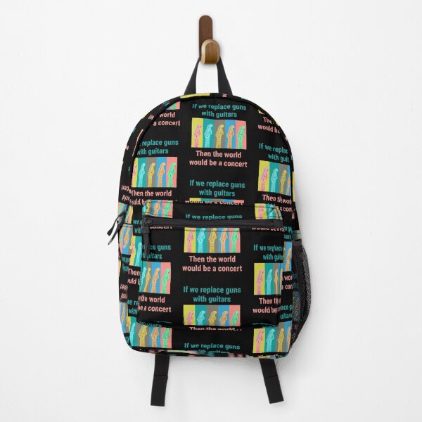 Item preview, Cute colorful Guitar quote. If we replace guns with guitars, then the world would be a concert. designed and sold by efenem.