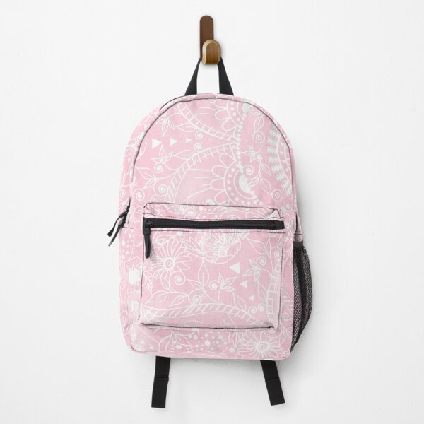 Item preview, Watercolor White Mandala Flower Pink Design designed and sold by InovArtS.