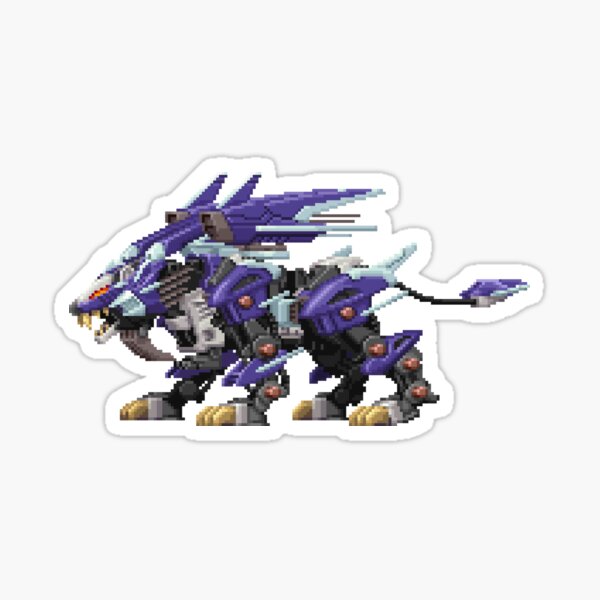 Liger Jager Zoid Pixel Art Sticker