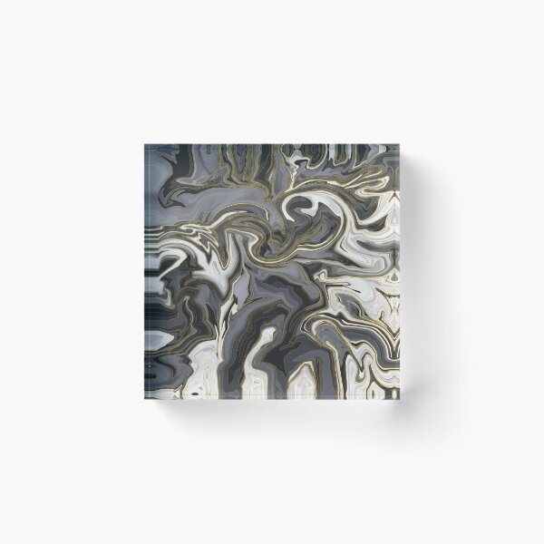 Item preview, Black and white marble with glitter gold designed and sold by moustafakhalil.