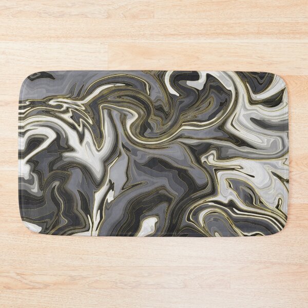 Item preview, Black and white marble with glitter gold designed and sold by moustafakhalil.