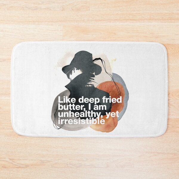 Item preview, If in doubt quote Raymond Reddington: "Like deep fried butter, I am unhealthy, yet irresistible" Character illustration with watercolors designed and sold by TrueType.