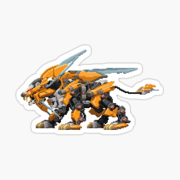 Liger Schneider Zoid Pixel Art Sticker