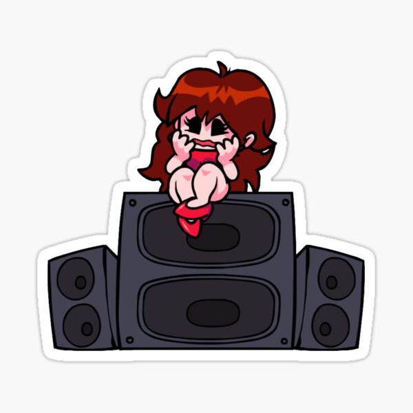 Friday Night Funkin Girlfriend Fitted Stickers Redbubble