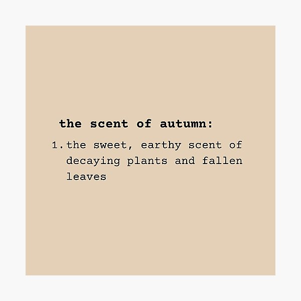 Item preview, the scent of autumn definition ♥ // dark academia quotes // text only designed and sold by vela-ramhorn.