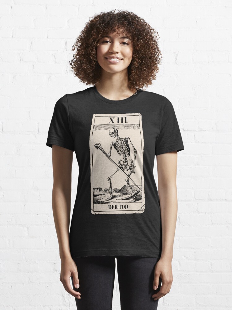 death tarot card t shirt