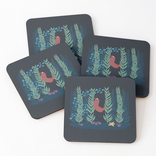 Item preview, Kelp Forest Cute Marine Biology Kelp Forest Ecosystem With Sea Otter designed and sold by JokeGysen.