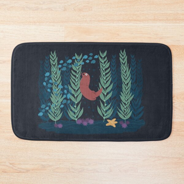 Item preview, Kelp Forest Cute Marine Biology Kelp Forest Ecosystem With Sea Otter designed and sold by JokeGysen.
