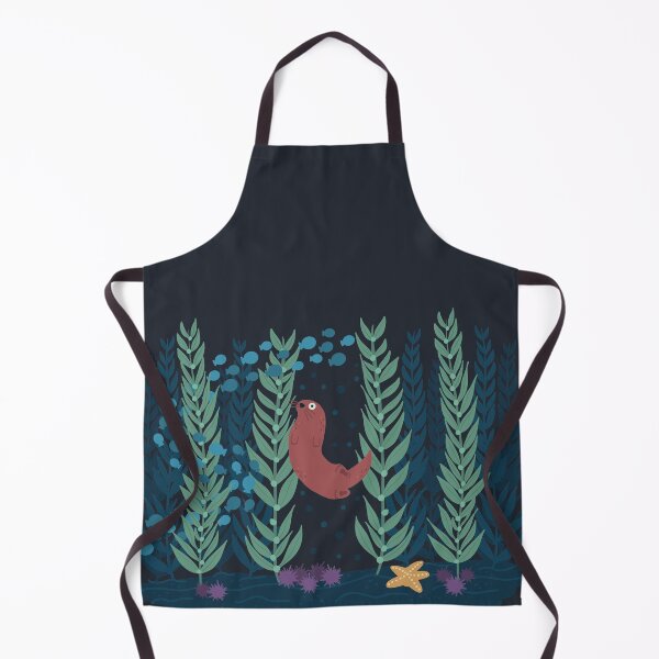 Item preview, Kelp Forest Cute Marine Biology Kelp Forest Ecosystem With Sea Otter designed and sold by JokeGysen.