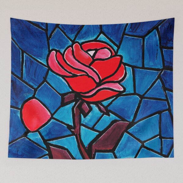 Item preview, Acrylic - Stained glass red rose  designed and sold by Karolien Kenis.
