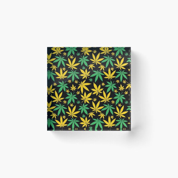 Item preview, Jamaica Flag Colors Leaf Cannabis Marijuana Weed Pattern designed and sold by RastaMerch.