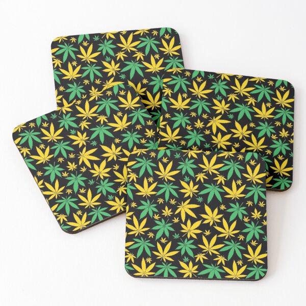 Item preview, Jamaica Flag Colors Leaf Cannabis Marijuana Weed Pattern designed and sold by RastaMerch.