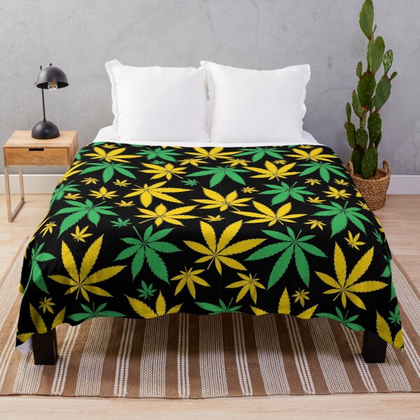 Item preview, Jamaica Flag Colors Leaf Cannabis Marijuana Weed Pattern designed and sold by RastaMerch.