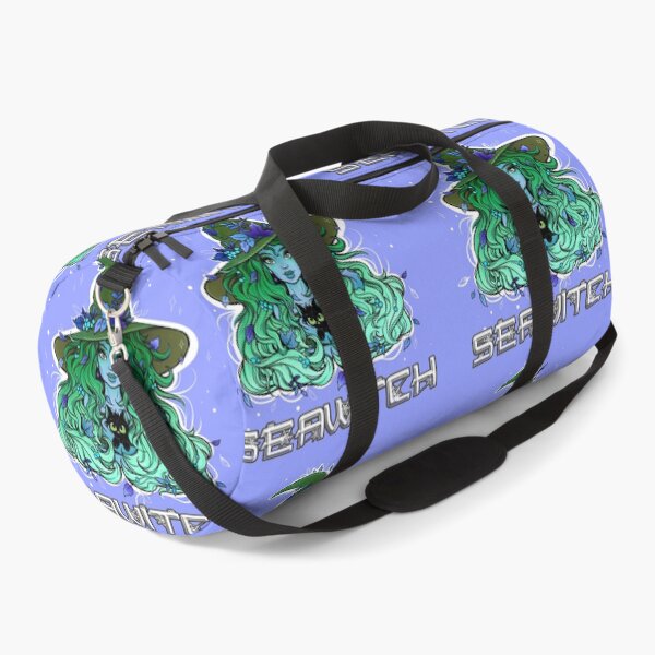 Item preview, Seawitch with long hair and a kitten in green blue designed and sold by NoMatterLab.