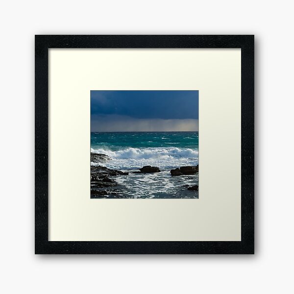  Blue Ocean Lover Coastline  Ayia Napa-Cyprus  Lover travel Framed Art Print