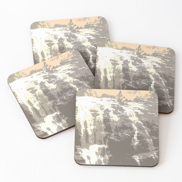 Item preview, Abstract painting of a waterfall  designed and sold by Manoroma.