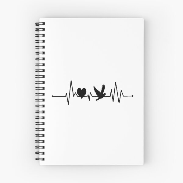 Item preview, Bird Lover - ECG - heart beat flying bird designed and sold by PunkyCat.