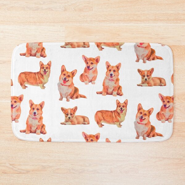 Item preview, 5 Cute Corgi’s || Digital Painting Design designed and sold by BayRosePets.