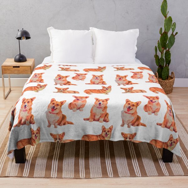 Item preview, 5 Cute Corgi’s || Digital Painting Design designed and sold by BayRosePets.